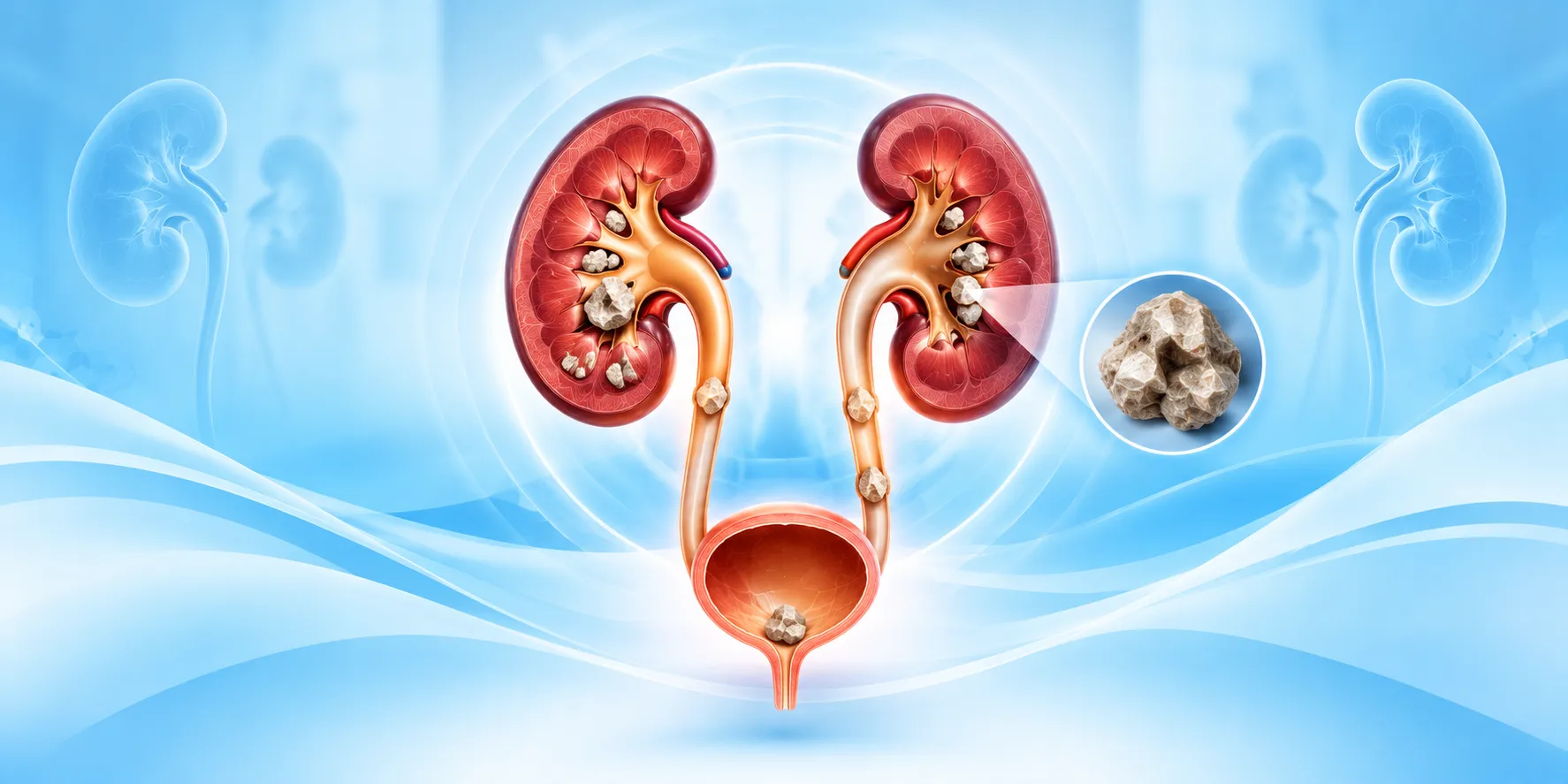 Kidney Stones_ Urinary System Illustration