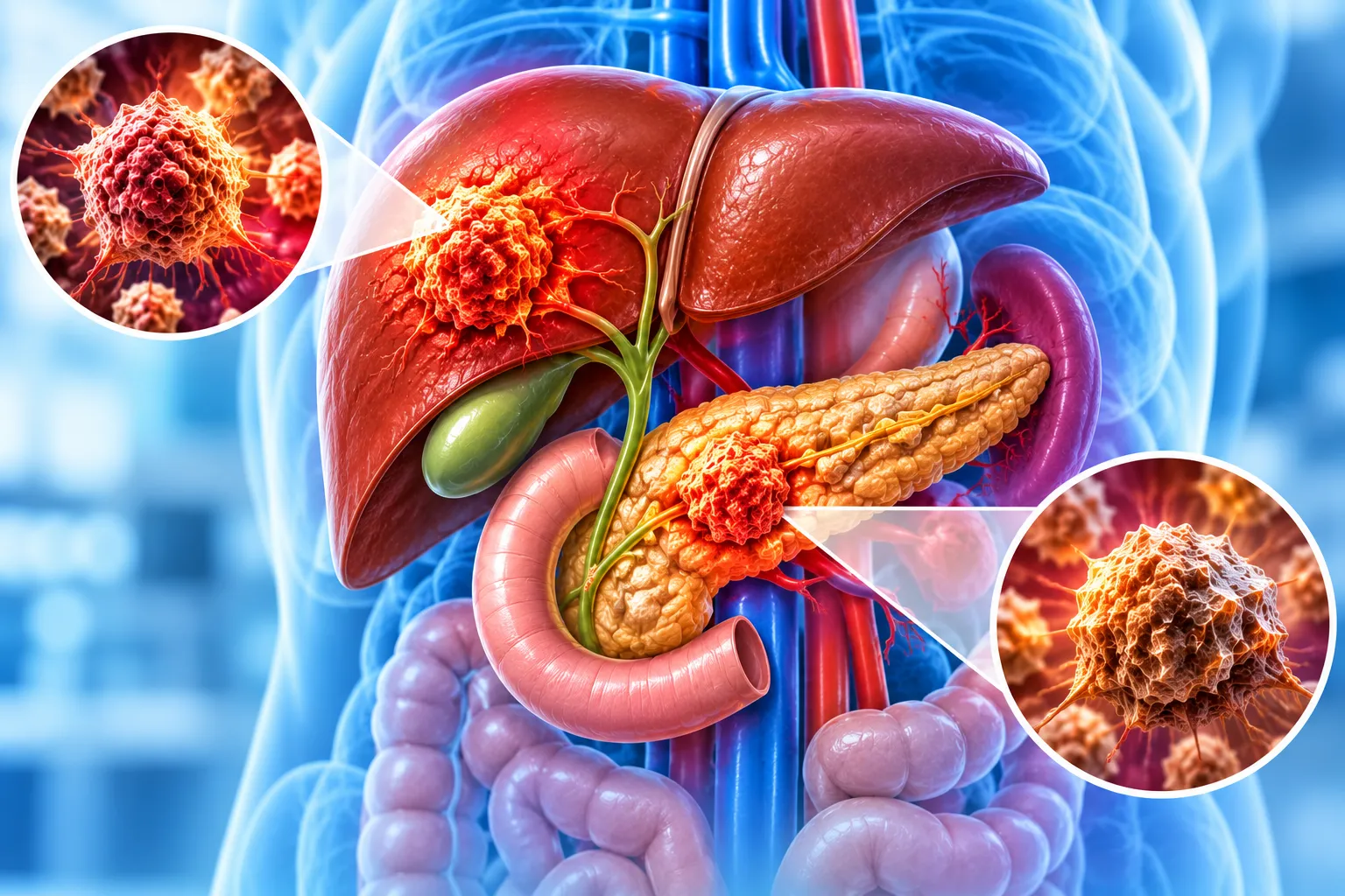 Liver and Pancreas Tumor Anatomy